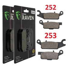 2 Kit plaquettes frein Av Ga et Av Dr Pour Yamaha YFM Grizzly 700  de 2007 à 200