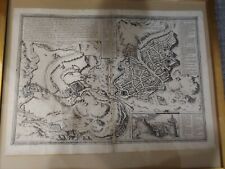 Ancient Braun & Hogenberg 1582 map of Jerusalem by Gottfried Von Kempen