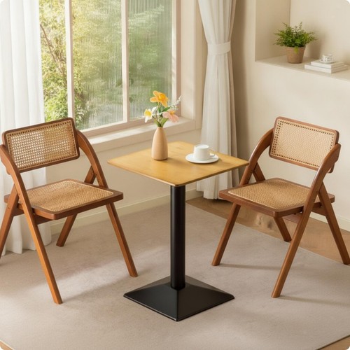 Table avec pied - à,