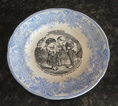 Assiette parlante langage - parlante,