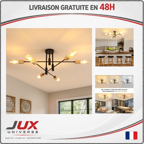 Lustre plafonnier industriel - lustre,