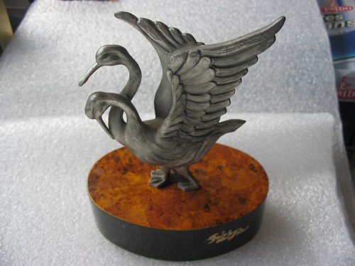 Cygnes étain sur - en, support