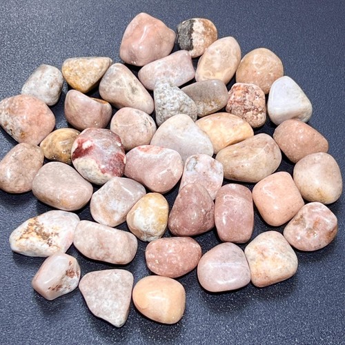 Pink amethyst crystal tumbled - pink,