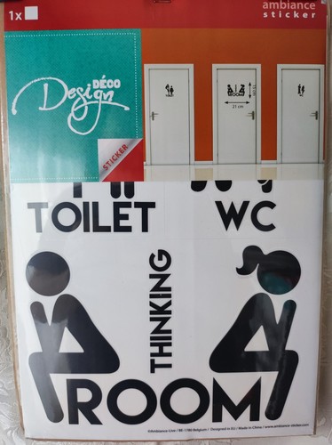 Autocollant sticker toilette - ,