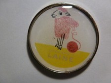 pin's raymond savignac wool sheep knitting sheep pin