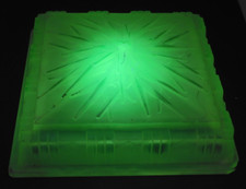 -RARE COUPE de LUSTRE OURALINE