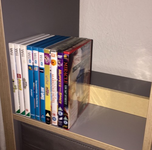 Game shelf stop buffer for - stop,