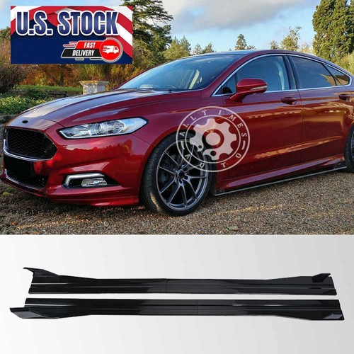 Glossy side skirt spoiler - pp,