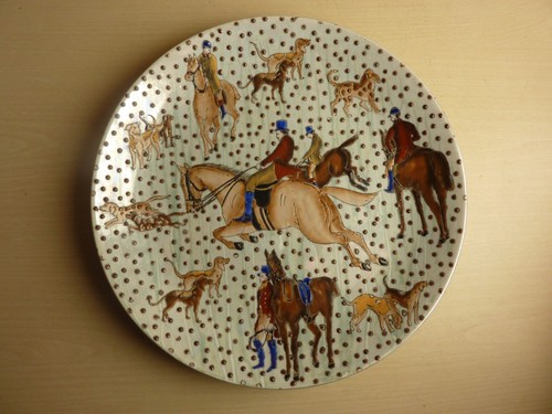 Assiette porcelaine scene - assiette, de