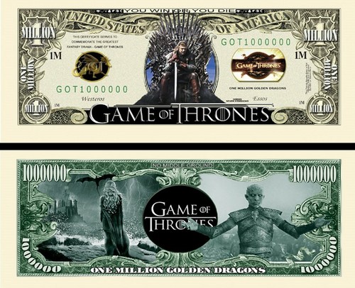 Game thrones billet - billet, million
