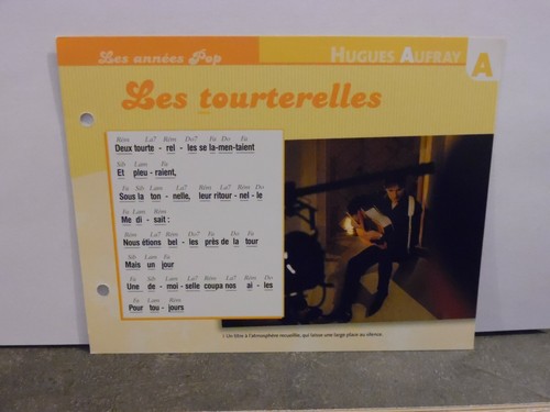 Carte fiche plaisir chanter - carte,