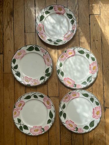 Lot assiettes wild rose - 5,