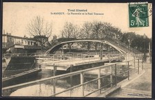 Old postcard Saint-Mansuy, La Passerelle et le Pont Tournant 1911 
