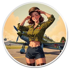 PINUP STICKER USSR RUSSIAN