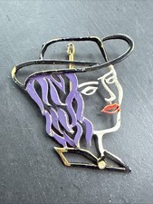 Ancienne Broche En Plaquer Or