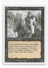 Magic the Gathering ~ MTG ~ 1x Black Knight ~  M/NM ~ REVISED
