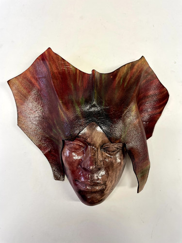 Masque décoratif cuir et - décoratif, en