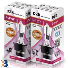 2 x D2R NEUF LUNEX XENON AMPOULE LAMPS P32d-3 35W Original 8000K Ultra Platinum