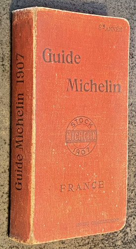 Guide michelin rouge 1907 - rouge,
