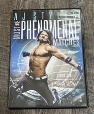 WWE AJ Styles - Most Phenomenal Matches DVD 3-disc set Wrestling