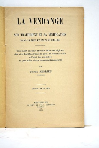 Andrieu vendange vins - andrieu, la