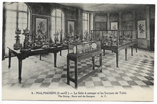 Old postcard "Malmaison - La Salle à dining et les Surtouts de Table