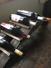Rustic Pallet Wine Rack made of reclaimed oak pallet boards
