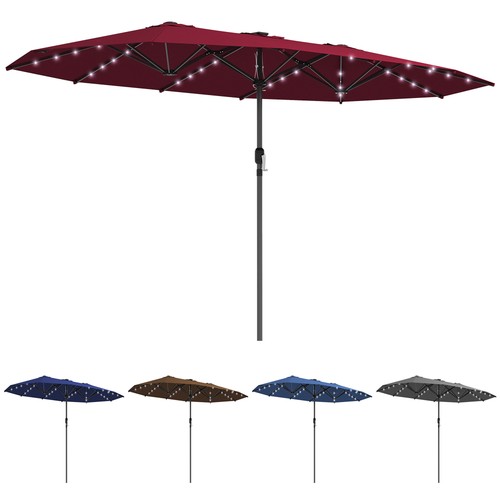 Outsunny double sided sun - double-sided,