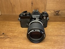 *READ : Exc+5* Nikon FE Black Film Camera Ai Zoom Nikkor 43-86mm F/3.5 Lens / JP