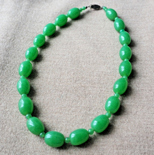 Collier ancien perles ovales