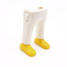 40052 Playmobil Paire de Jambes Blanc Baskets Jaunes