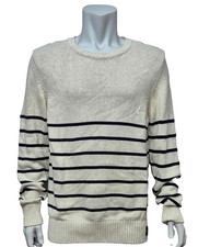 SUPERDRY Mens Lovely Vintage White Pull Over Jumper Round Neck UK XL