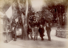 France, Lyon, Parc de la Tête D&#039;Or Vintage Albumen Print.  albumi print