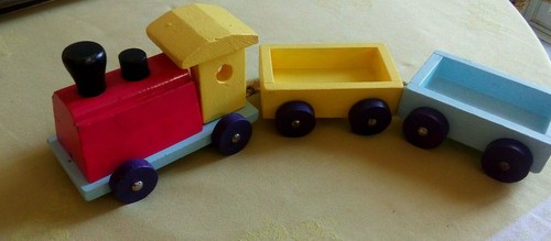 Train bois avec deux - avec,