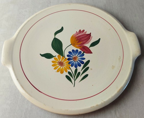Ancien plat tarte décor - tarte,,