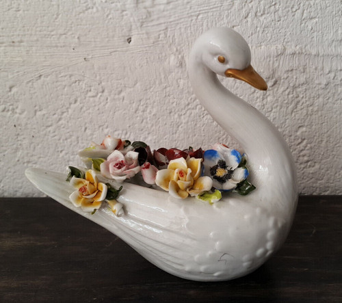 Pc13 cygne en porcelaine - ,