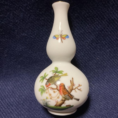 Vase fleur oiseau herend - vase,