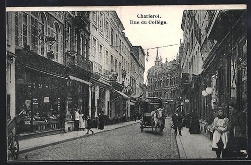 Cpa charleroi rue du - cpa, charleroi,