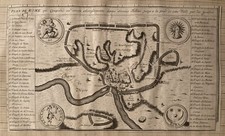 GRAVURE CARTE PLAN DE ROME