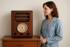 RADIO / TSF - SANS MARQUE DES ANNÉES 1935 EN ETAT DE FONCTIONNEMENT 