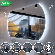 Miroir Salle De Bain Lumineux LED BALTIMORe| INTERRUPTEUR  METEO | BLUETOOTH GH4