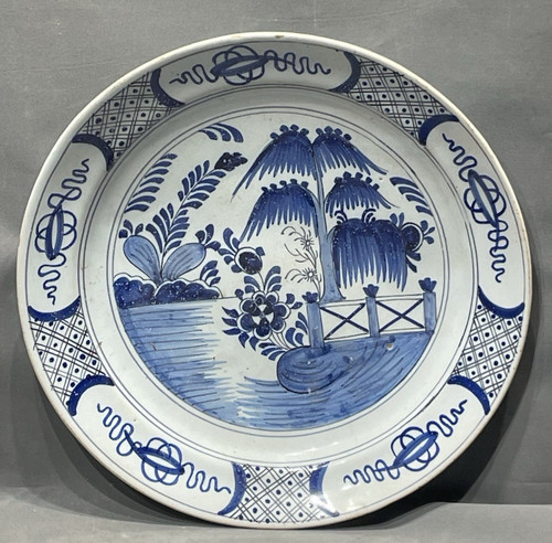 Delft assiette faïence 18ème - faïence,