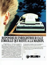 ADVERTISING ADVERTISING 027 1982 PTT Telecommunications Answering Machine Recorder E