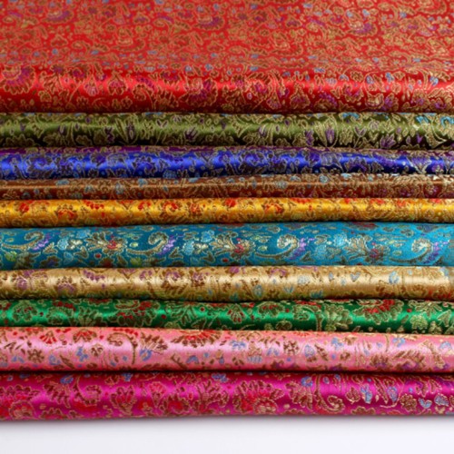 Floral satin faux soie tissu - floral,