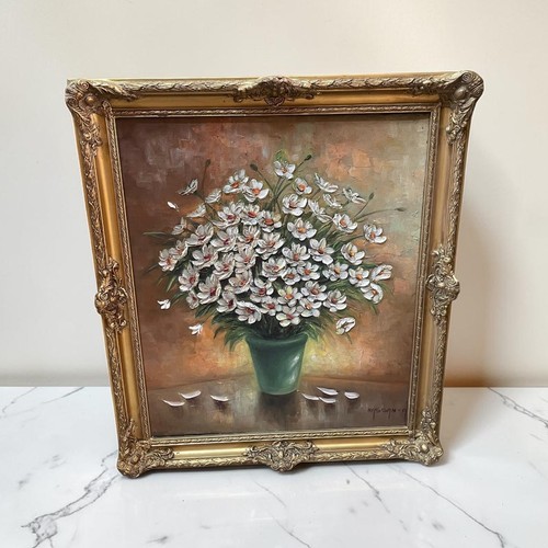 Tableau fleurs peintes - tableau, de