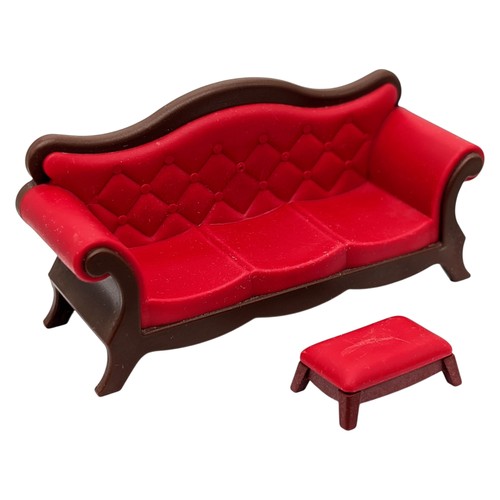 Playmobil canapé rouge marron - canapé, rouge/marron
