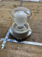 lampe d'atelier porcelaine  Globe ancien déco usine vintage loft  Bateau (n.10)