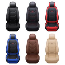 1X Pour Universel Voiture Siège Avant Luxe Cuir Siège Avant Housse (6 Couleur）
