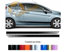 2 X BANDES BAS DE CAISSE POUR FORD FIESTA RALLYE SPORT DECO STICKER BD599N-15