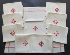 LOT 9 anciens TORCHONS NEUFS